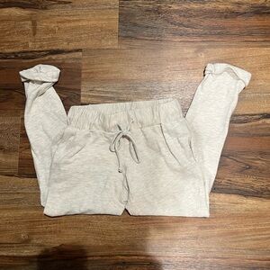Koch Tan Ankle Jogger 100% cotton Pants EUC Size XS